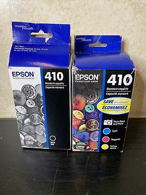 Epson 410 4pk Combo Ink Cartridges - Black/Cyan/Magenta/ Yellow (T410520-CP) image 0