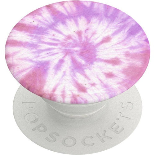 PopSockets PopGrip Cell Phone Grip & Stand - Tie Dye Pink Swirl image 0