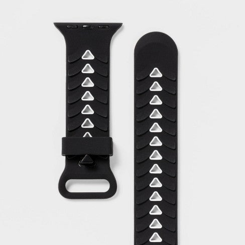 Silicone Apple Watch Band 38/40mm Black/Gray - All in Motion image 0