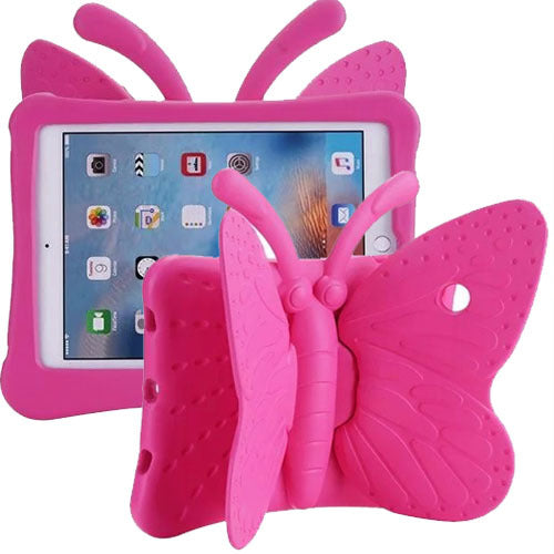 iPad 2/3/4 Butterfly Shockproof Kids Case- HOT PINK image 0