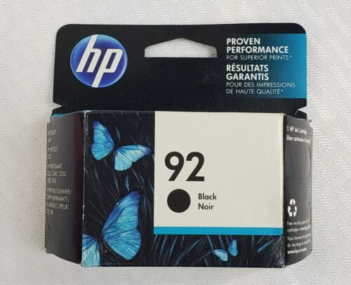HP 92 Genuine Original Ink Cartridge Inkjet Black Exp 9 /2016 NEW SEALED OEM image 0