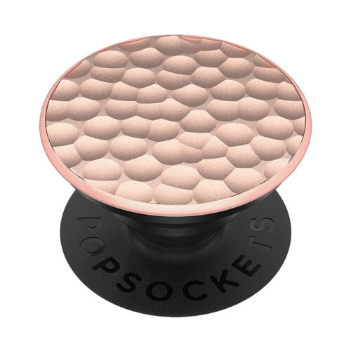 PopSockets Phone Grip HAMMERED METAL ROSE GOLD LUXE Swappable Top image 0