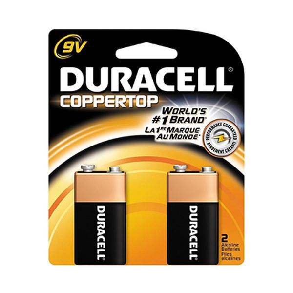 Duracell Coppertop 9V Batteries - 2pk Alkaline Battery image 0