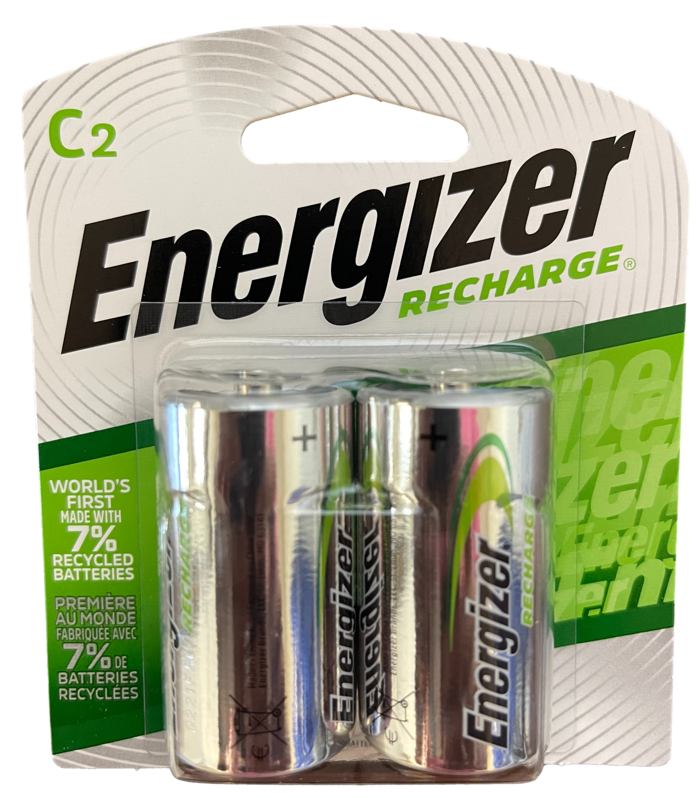 Energizer NH35BP-2 C 2200 mAh Rechargeable Batteries 2 Pack image 0