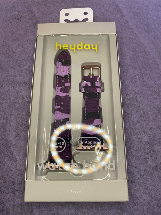 Heyday Apple Watch Woven Band Purple Camo- (38/40 mm) image 0