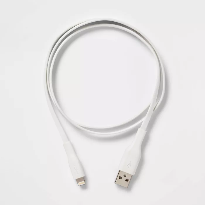 heyday 3' Lightning to USB-A Cable - Ivory White image 0