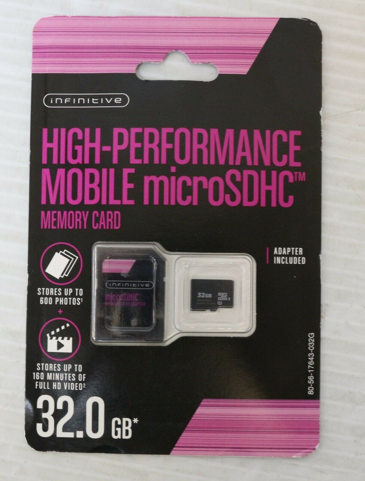 Infinitive 32 GB MicroSDXC High Performance Mobile Memory Card with Adaptor image 0