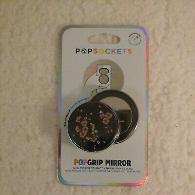 PopSockets Gloss PopMirror Cell Phone Grip & Stand (with Flip Compact) - Pink Blossom image 0