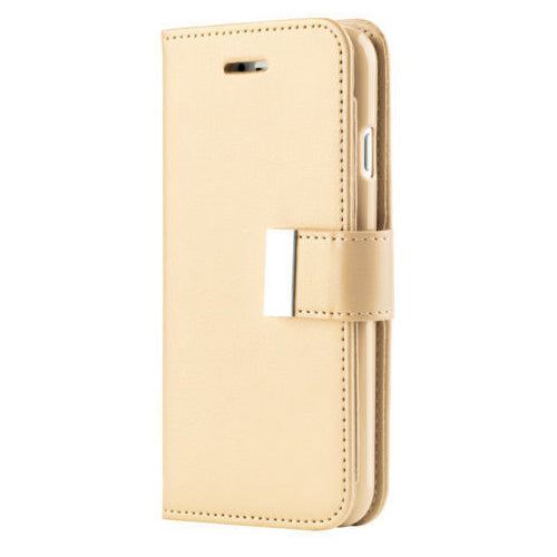 Galaxy A71 Design Wallet with Extra Pocket Case - GOLD image 0