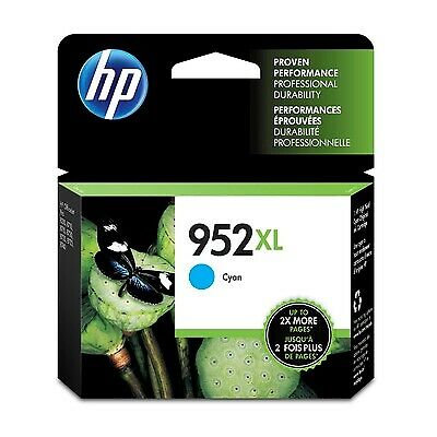 HP 952XL High Yield Cyan Original Ink Cartridge, ~1,450 pages, L0S61AN#140 image 0