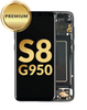 Galaxy S8 (G950) OLED Assembly w/Frame (BLACK) (Premium/Refurbished)