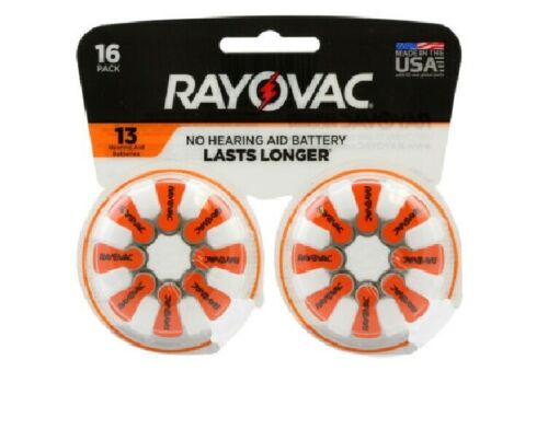 Hearing Aid Batteries Rayovac Size 13, 16 pack image 0