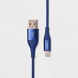 heyday 4' Lightning to USB-A Round Cable - Northern Lights image 0