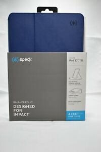 Speck Balance Folio Protective Case for iPad 10.2" - Coastal Blue/Gray image 0