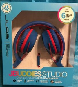 JBuddies Studio Wired Kids Headphones - Blue/Red image 0