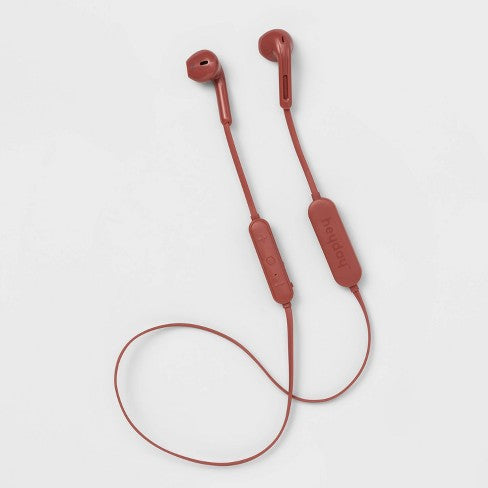 Heyday Wireless Flat Bluetooth Earbuds - Dusty Coral image 0