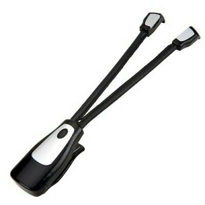 With It LED Duo French Bull Booklights Dual Head Black Leather image 0