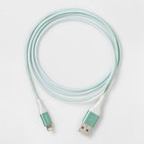 heyday Lightning to USB-A Cable 4ft - Teal/White image 0