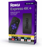 Roku Express 4K+ 2021| 4K/HDR/HD Streaming Media Player with Smooth Wireless Streaming, Voice Remote, TV Controls, and HDMI Cable image 0