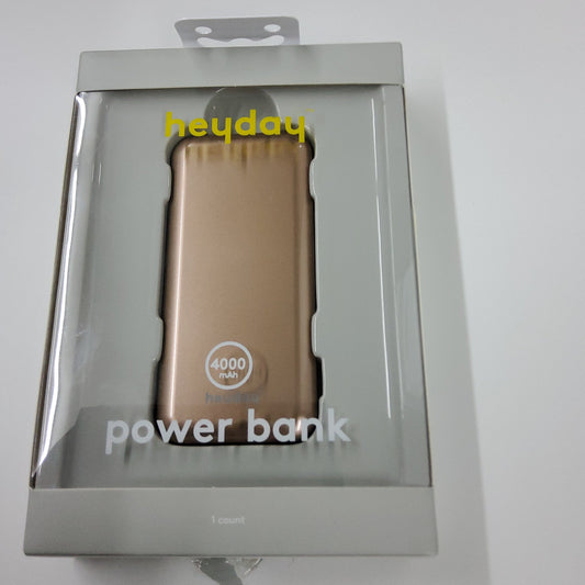 Heyday 4000mAh Power Bank - Gold Metallic image 0