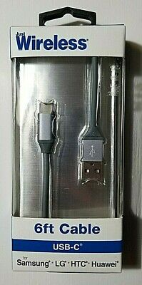 Just Wireless 6' USB-C Cable - Gray image 0
