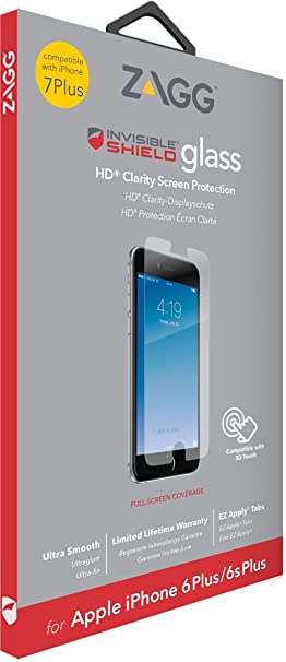 ZAGG Apple iPhone 8 Plus/7 Plus/6s Plus/6 Plus InvisibleShield Glass Elite Screen Protector image 0