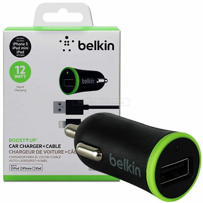 Belkin  2.1A Car Charger Bundle with 4'Wired Lightning Cable image 0