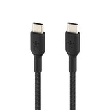 Belkin 6.6" (2M) Braided Strap USB-C to USB-C Cable - Black image 0