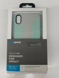 Speck Apple iPhone XS Max Presidio Grip Case - Dolphin Gray/Aloe Green image 0
