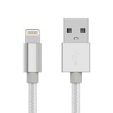 Just Wireless 6ft Braided Lightning to USB-A Cable - White image 0