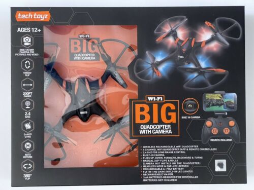 WiFi BIG Quadcopter With Built-In Camera Spy Drone NEW image 0