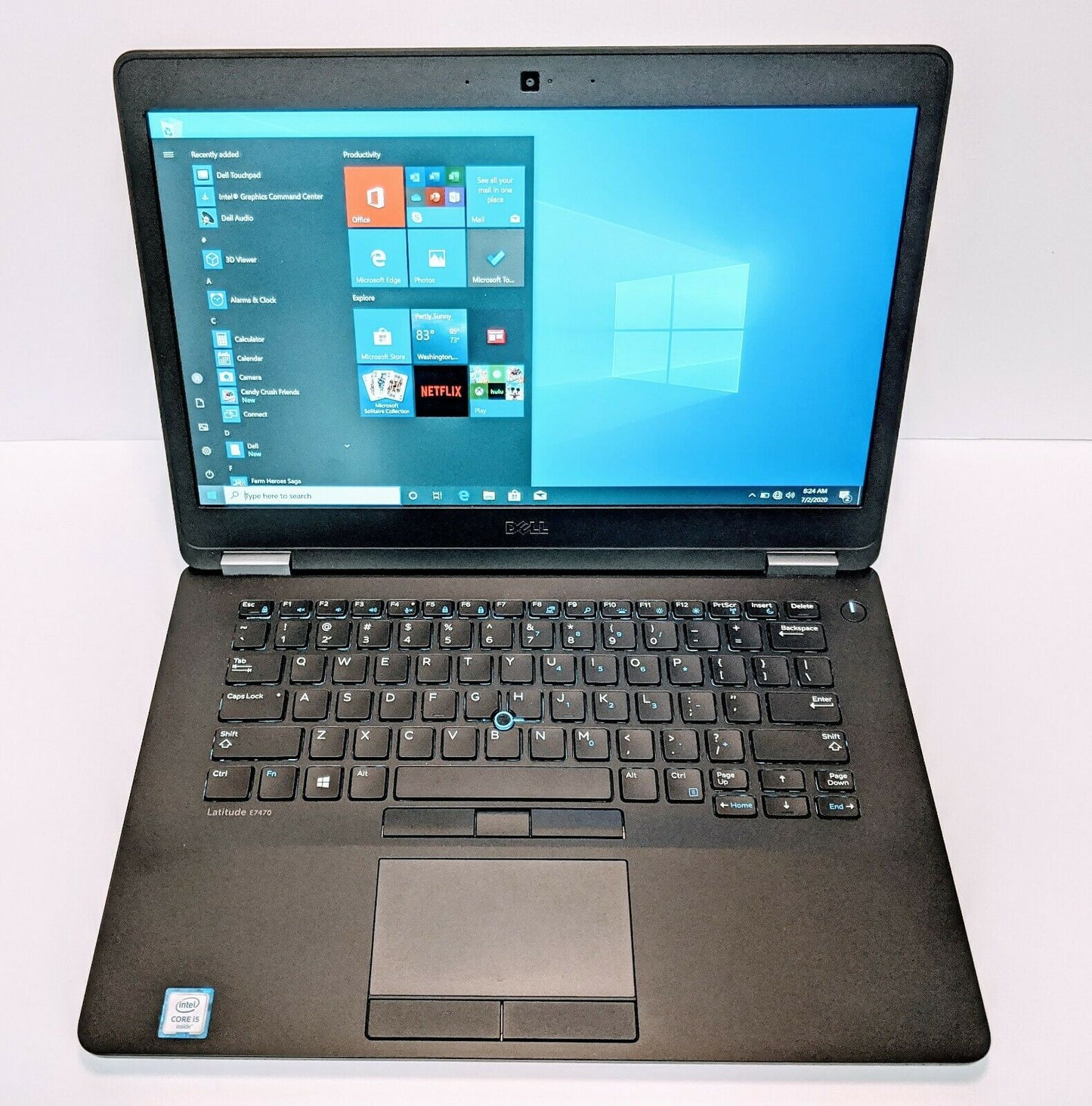 Dell Latitude E7470 14" FHD Intel Core i5-6300U 8GB 256GB PCIe SSD Windows 10 image 0