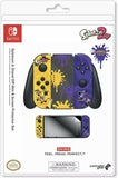 Nintendo Switch Splatoon 2 Yellow Purple Skin & Screen Protector Set image 0
