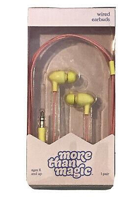 Wired Volume Limited Headphones Pink/yellow More Than Magic image 0