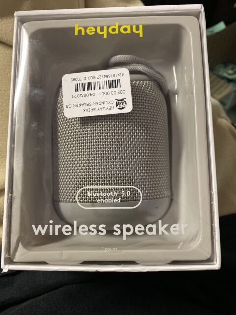 HeydayCylinder Portable Bluetooth Speaker With Strap - Gray image 0