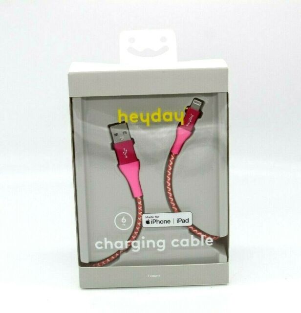 HEYDAY USB C 6' USB-C METAL PNK/COR image 0