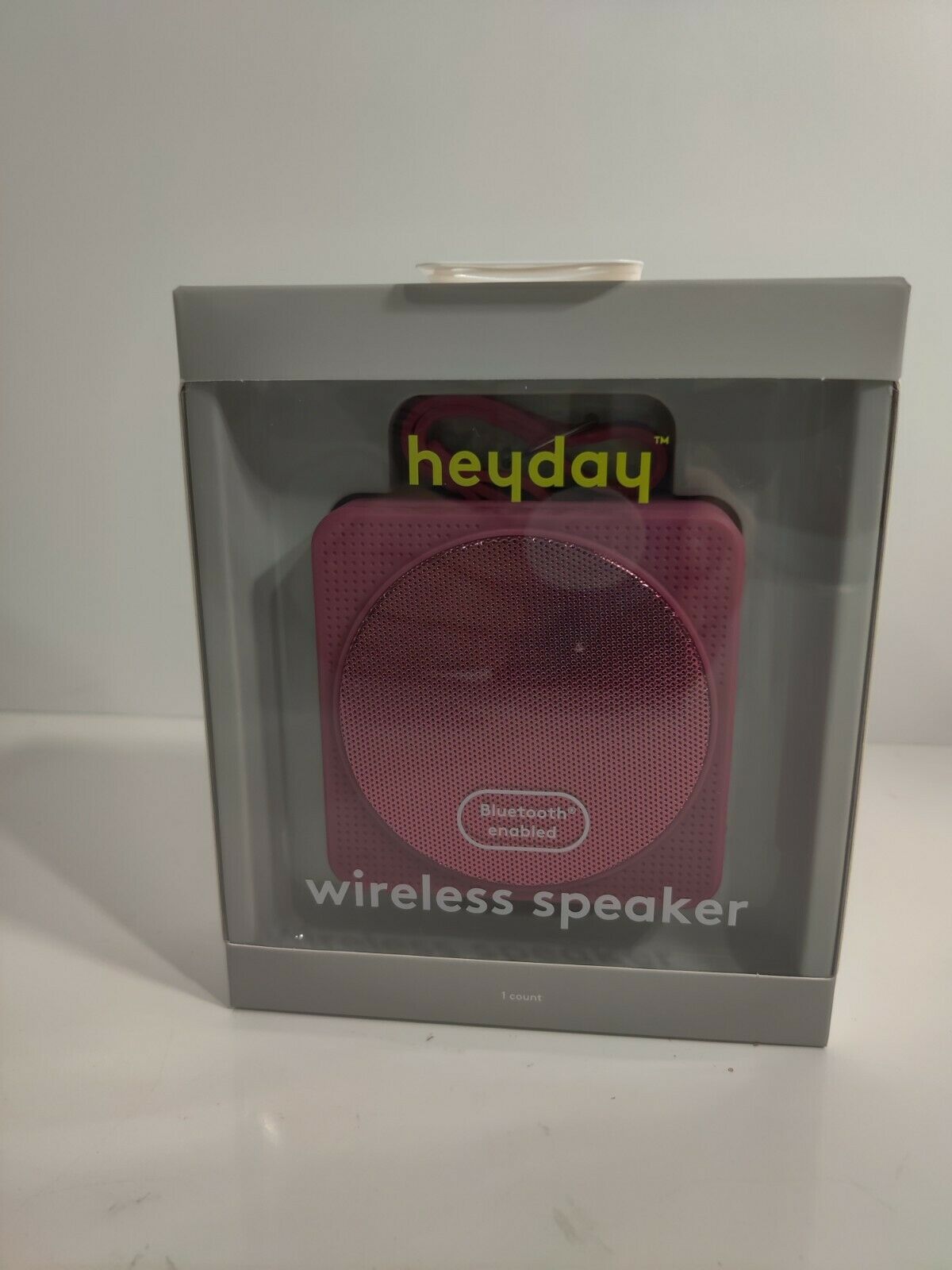 Heyday Portable Wireless Speaker W Loop 33ft. Range - Berry - NIB image 0