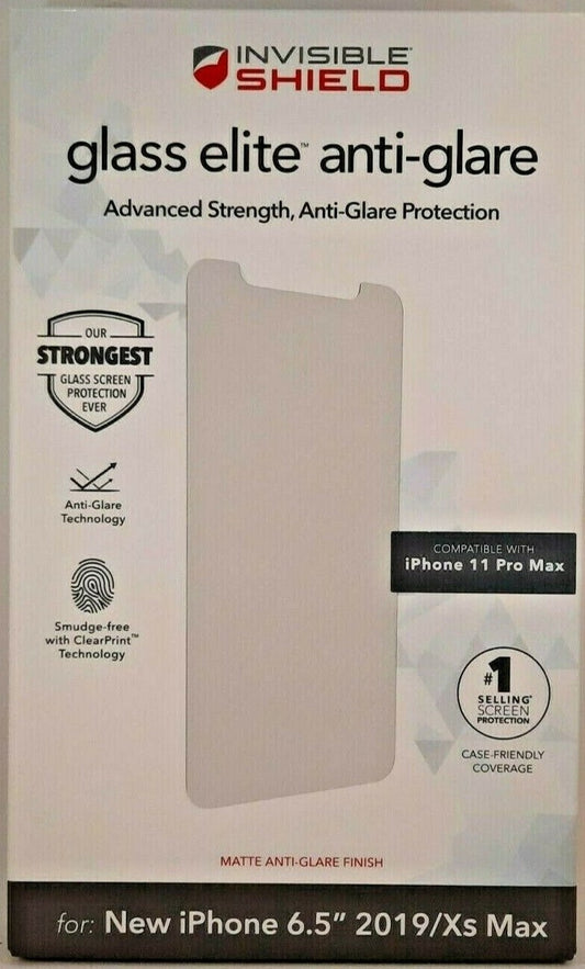 ZAGG Apple iPhone 11 Pro Max InvisibleShield Glass Elite Anti-Glare Screen Protector image 0