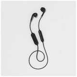 Heyday Molded Tip Braid Bluetooth Black Tort Wireless Earbuds w/ Microphone A055 image 0