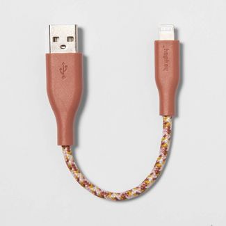 heyday 6" Lightning to USB-A Braided Cable image 0