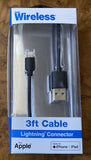 JUSTWI 3FT BLACK LIGHTNING image 0