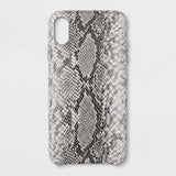 Heyday Apple iPhone XS Max Print Case Snakeskin Pattern Gray image 0