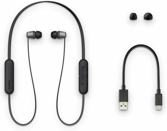 Sony WI-C310/B Wireless Bluetooth Ear Buds Neckband Headphones WIC310 Black image 0