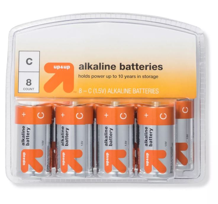Up&Up C alkaline Batteries - 8ct exp. 10/2029 image 0