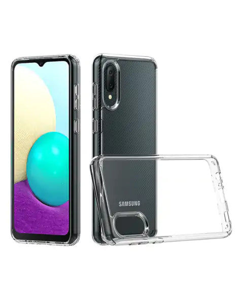 Galaxy A02 Hybrid Case with Air Cushion Technology - CLEAR image 0