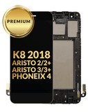 K8 (2018) Aristo 3 plus /Aristo 3/Aristo 2 Plus / Aristo 2/Phonix 4 LCD Assembly W/rRAME (BLACK) image 0