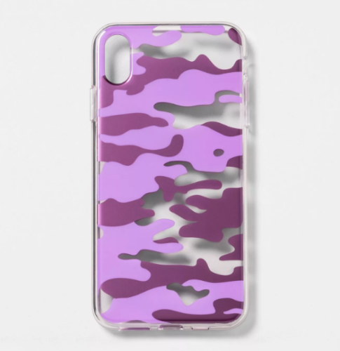 Heyday Apple iPhone XS Max Purple Camo iPhone Case image 0