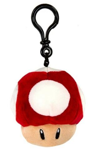 Nintendo Mario Kart Mocchi-Mocchi 4 Inch Plush Clip On - Super Mushroom image 0