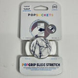 PopSockets PopGrip Slide Stretch - Dove White Marble image 0