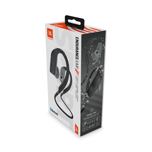 JBL Endurance Jump Wireless Around-the-Ear Headphones - Black (JBLENDURJUMPBLK) image 0